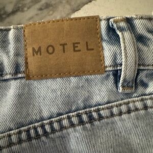 Motel Rocks Light Blue Denim Pants